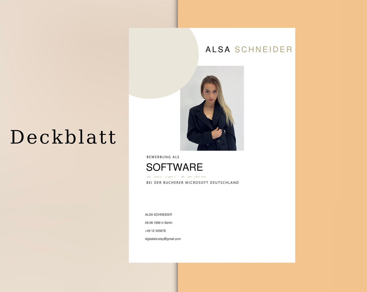 Bewerbungsvorlagen, Lebenslauf, Anschreiben, Anlagen, Deckblatt, Bewerbun, Moderner Lebenslauf, Word, Apple Pages, Deutsch, Resume Template