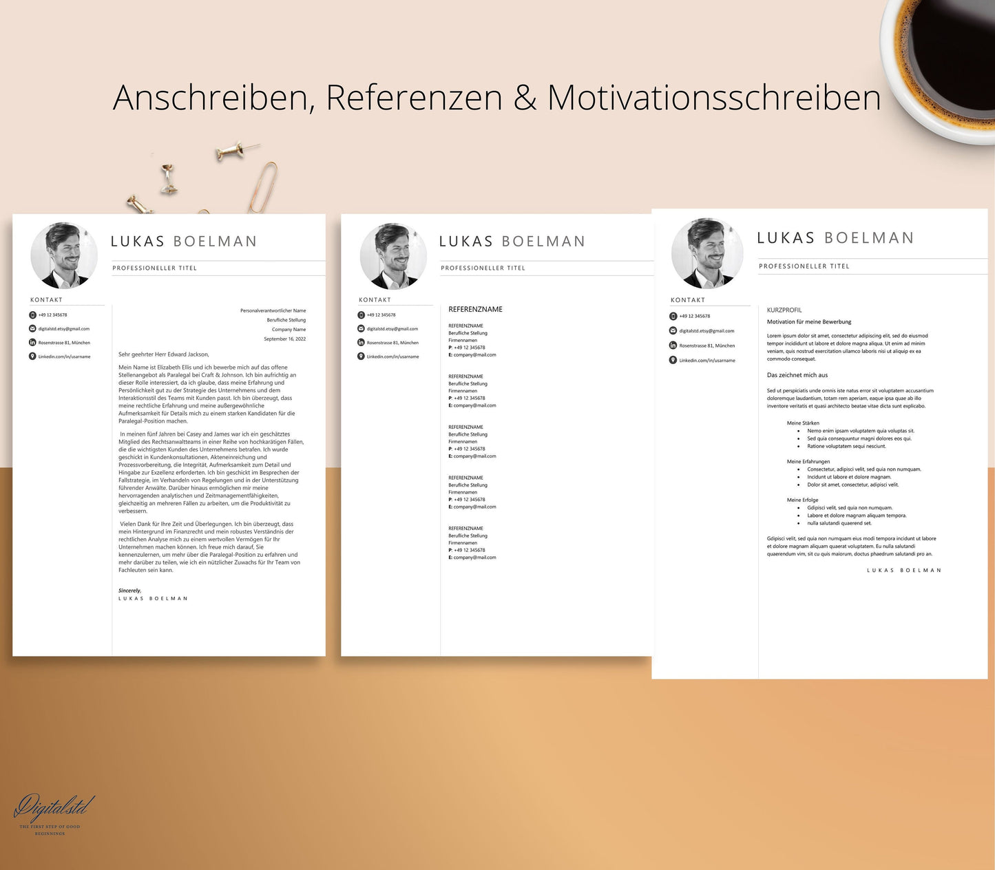 Bewerbungsvorlagen deutsch word, Lebenslauf vorlage Word und Mac Pages, 2024 Lebenslauf deutschland mit foto, Lebenslauf minimalistisch