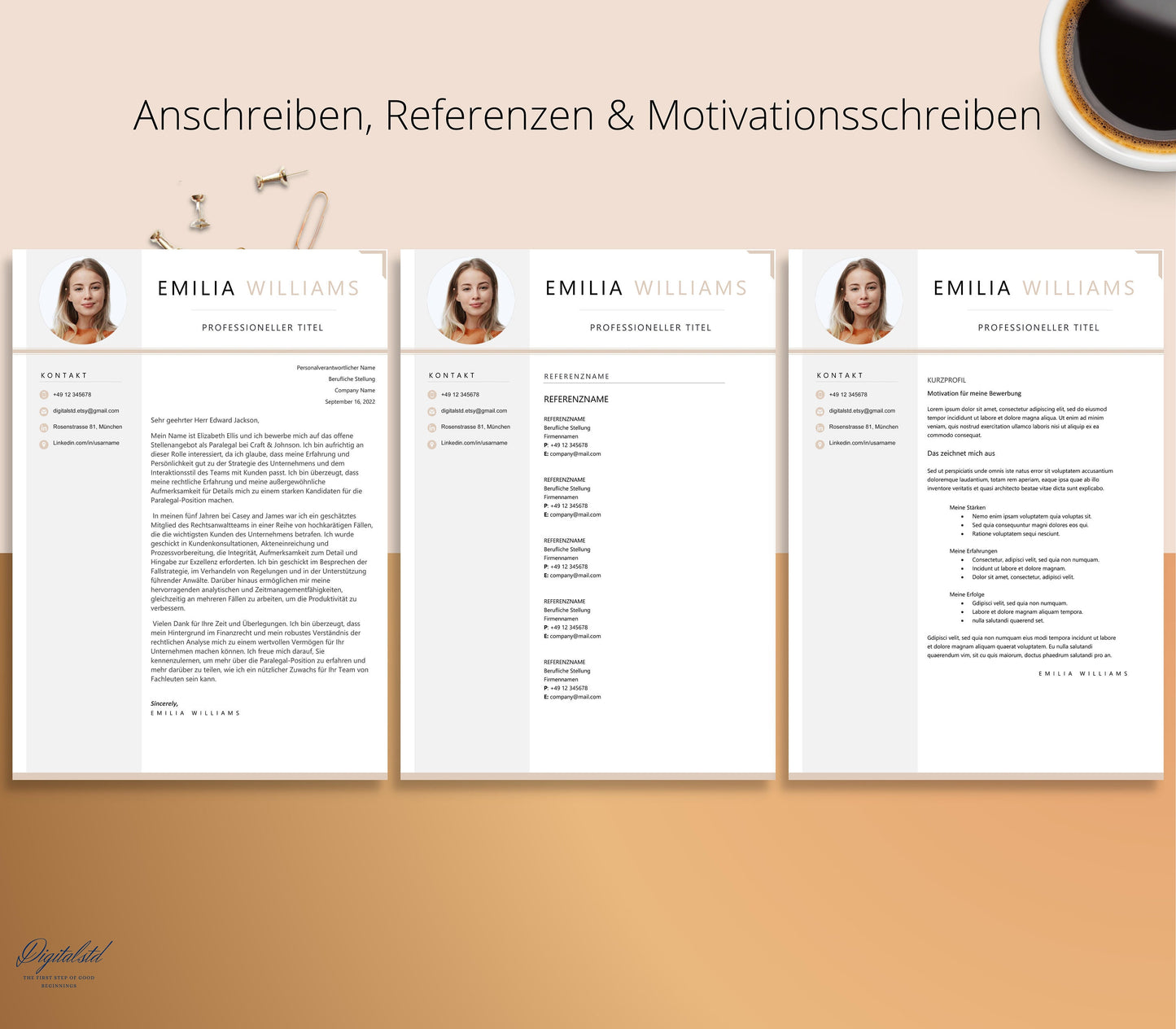 Bewerbungsvorlagen Word, Lebenslauf muster 2024 Bewerbung, Lebenslauf Vorlage, Apple Pages, Ms Word Lebenslauf Deutsch Vorlagen