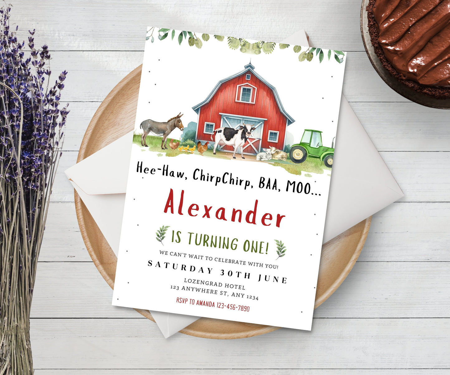 Editable Farm Birthday Invitation Template, Farm Animals Birthday Invitation, Farm Invitation, Barnyard Invitation, Farm Invitation