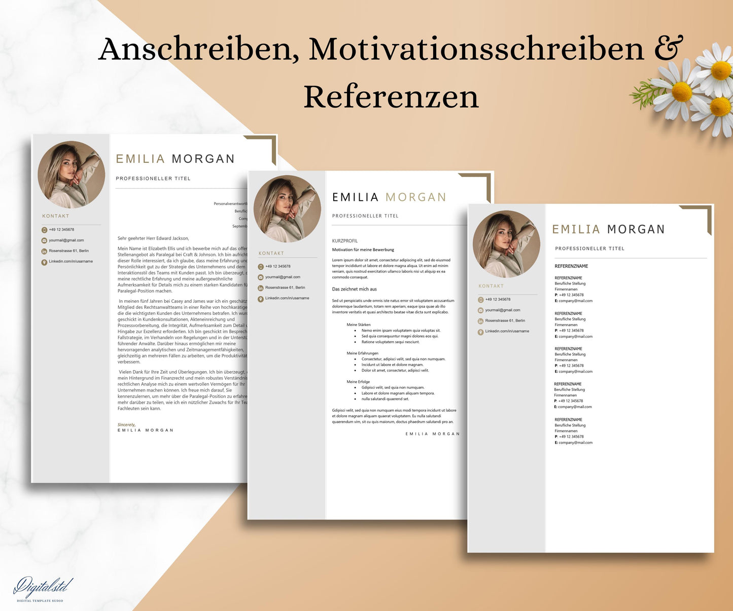 Bewerbungsvorlagen deutsch word, Lebenslauf vorlage Word und Mac Pages CV, 2024 Lebenslauf deutschland mit foto, Lebenslauf minimalistisch