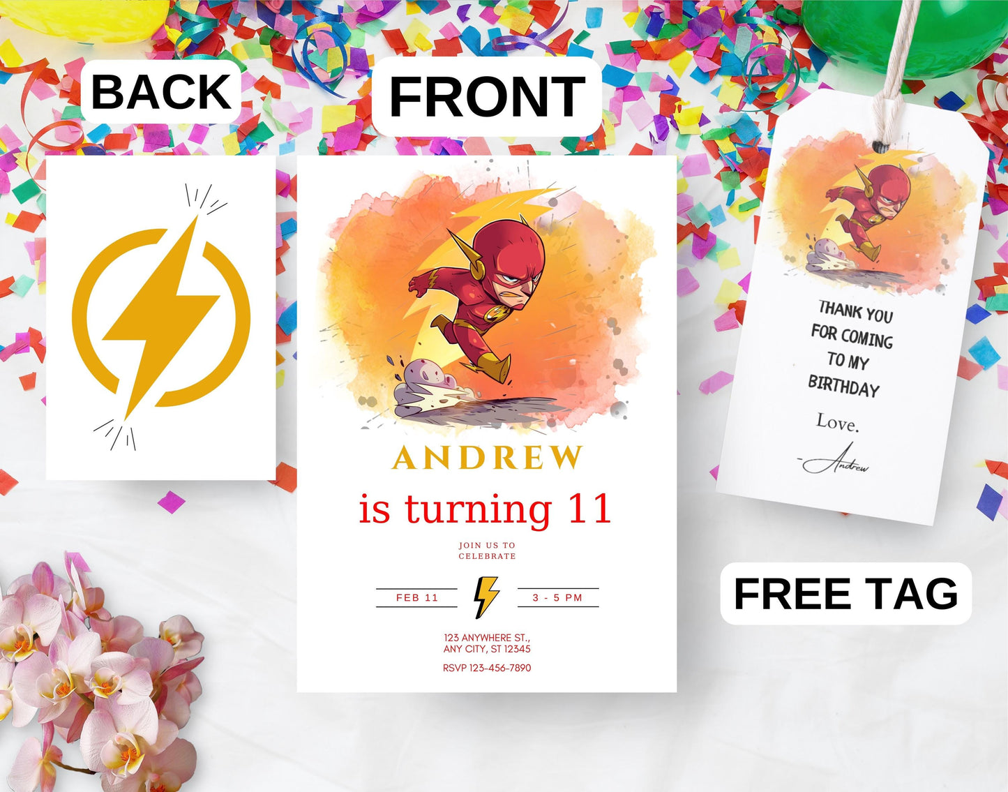 Editable Superhero Birthday Invitation Template, Printable Birthday Party Invitation, Kids Party Invite Template, Avengers Thank You Card